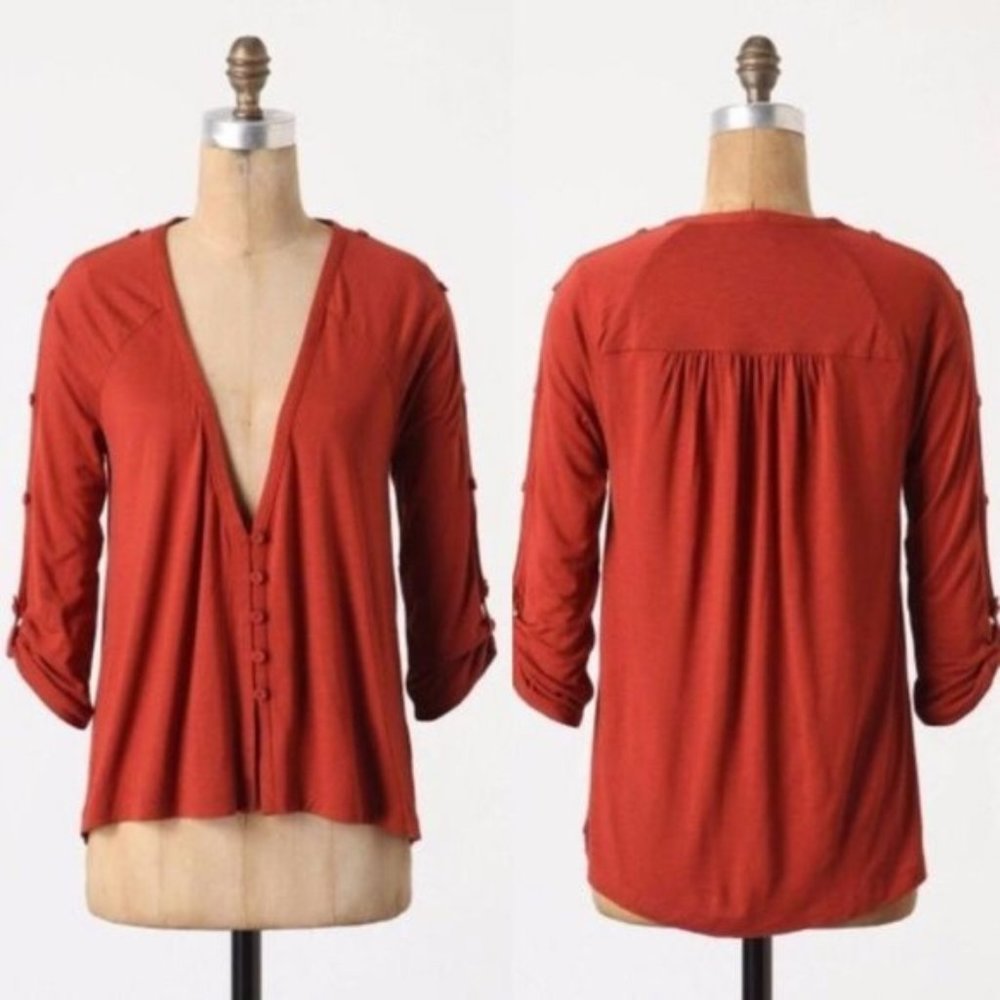 Anthro Postmark Hellebore Cardigan Top